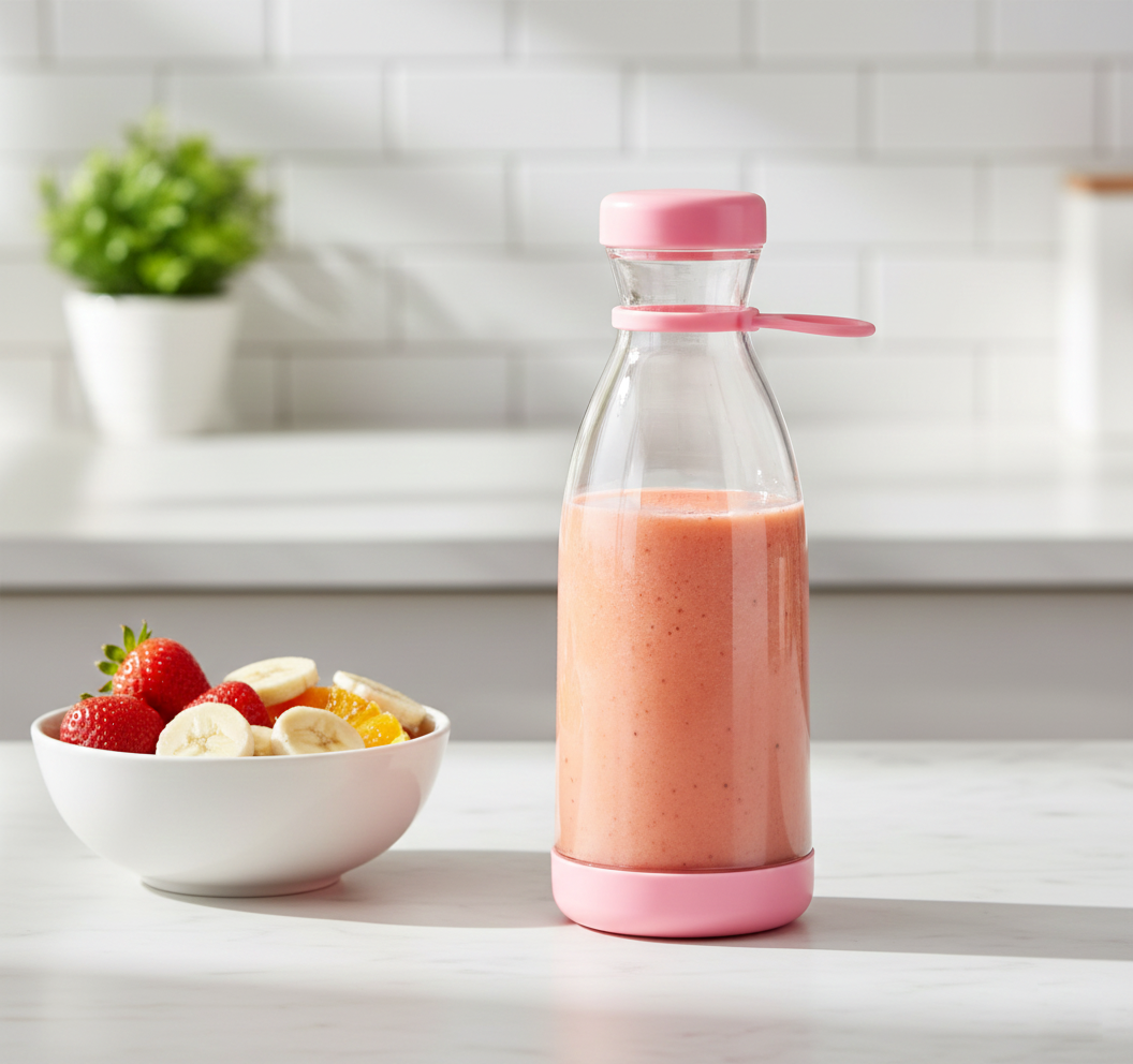 Mini Portable Smoothie Juice Blender Bottle - USB Rechargeable