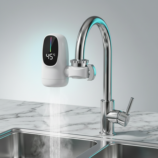 Electric Hot Water Faucet Adapter with Digital Display